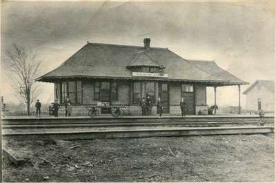 Freeman Station black and white historic image 