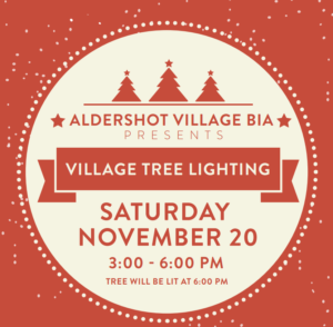 Tree Lighting ad with date of Sat Nov 20