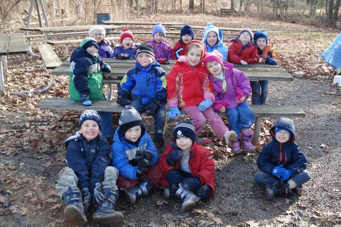 Kids enjoying at camp